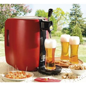 SEB VB310510 Beertender® Machine à bière pression, Tireuse à bière, Pompe à  bière, Fût de 5 L, Indicateur de température, Rouge - Cdiscount  Electroménager